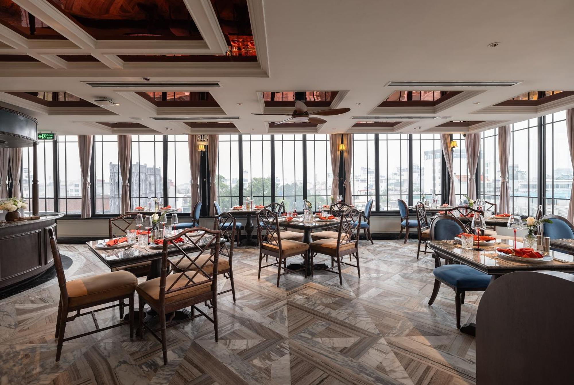 Grand Hotel Du Lac Hanoj Exteriér fotografie The restaurant